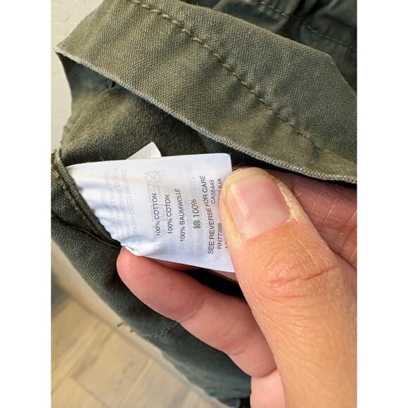 Madewell Sz S‎ Surplus Jacket Olive Green Army Utility Cinch Waist Oversized - Picture 7 of 11